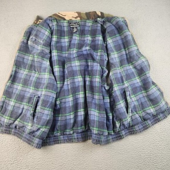 Mens 2XL Camo Camouflage Hunting Outdoor Multi Pocket Flannel Lined Zip Vest - Picture 6 of 7